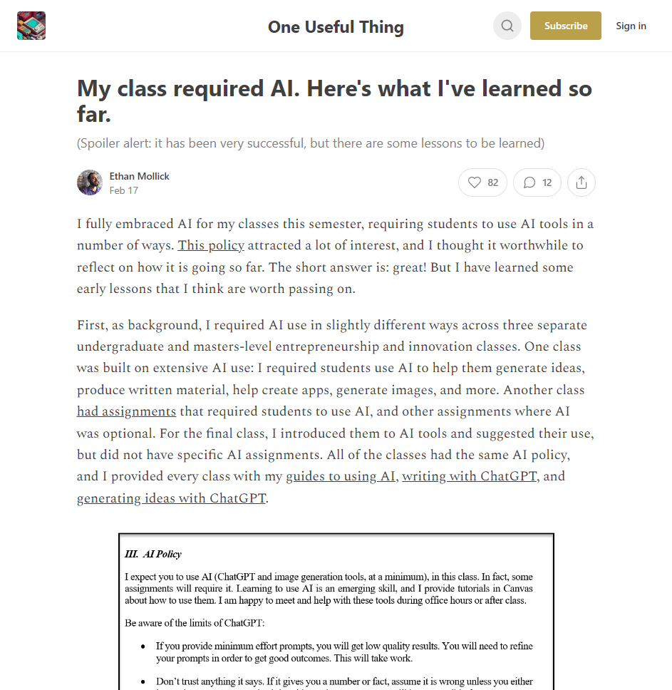 My class required AI. Here's what I've learned so far